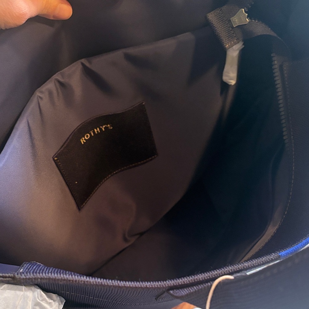 Rothy's The Carryall, NWT, Navy + Tan - Picture 6 of 8